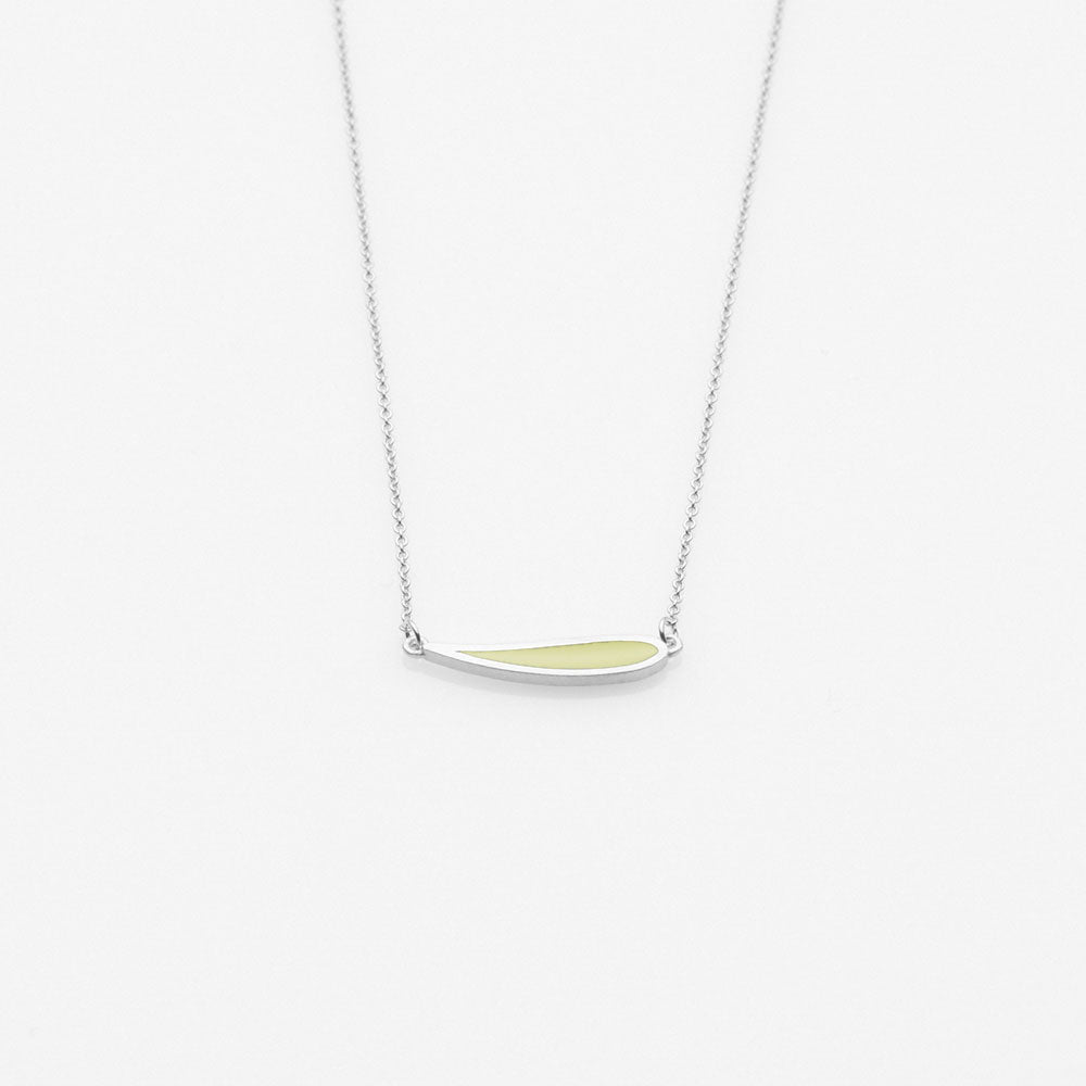 Palette Extended leaf necklace silver