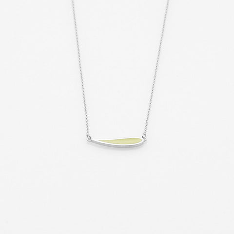 Palette Extended leaf necklace silver