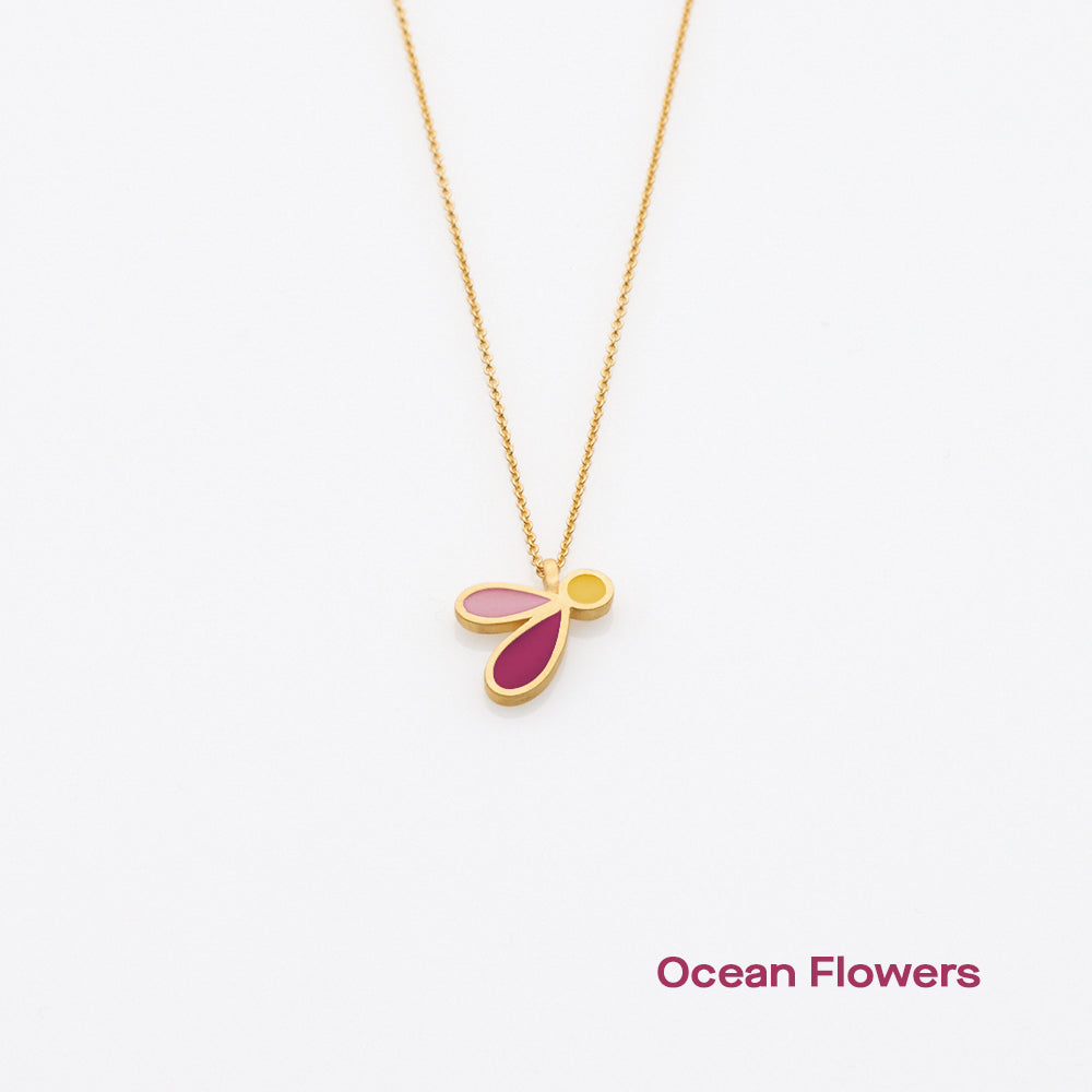 Palette Extended bee necklace gold