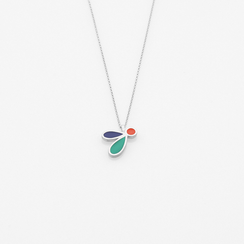 Palette Extended bee necklace silver