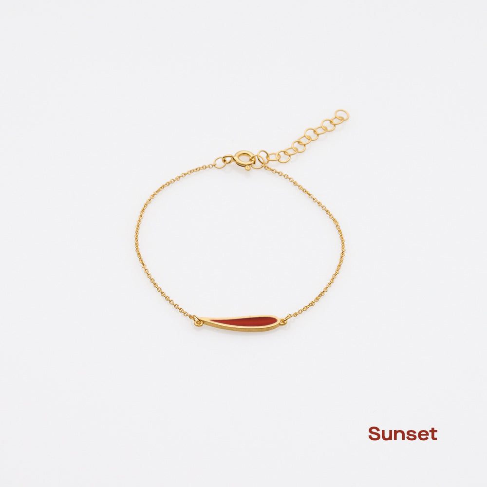 Palette Extended leaf bracelet gold