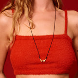 Pinky Promise Lucky Charm 2026 necklace gold with black thread