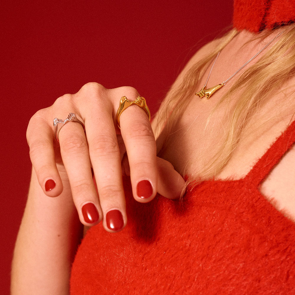 Pinky Promise Lucky Charm 2026 ring gold