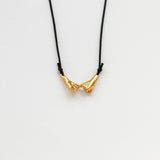 Pinky Promise Lucky Charm 2026 necklace gold with black thread