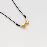Pinky Promise Lucky Charm 2026 necklace gold with black thread
