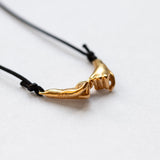 Pinky Promise Lucky Charm 2026 necklace gold with black thread