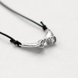 Pinky Promise Lucky Charm 2026 necklace silver with black thread