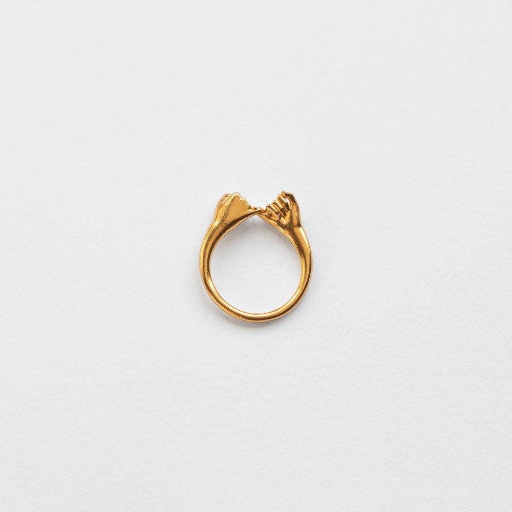 Pinky Promise Lucky Charm 2026 ring gold