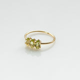 Fizzy peridot ring 14K yellow gold