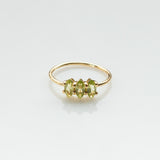 Fizzy peridot ring 14K yellow gold