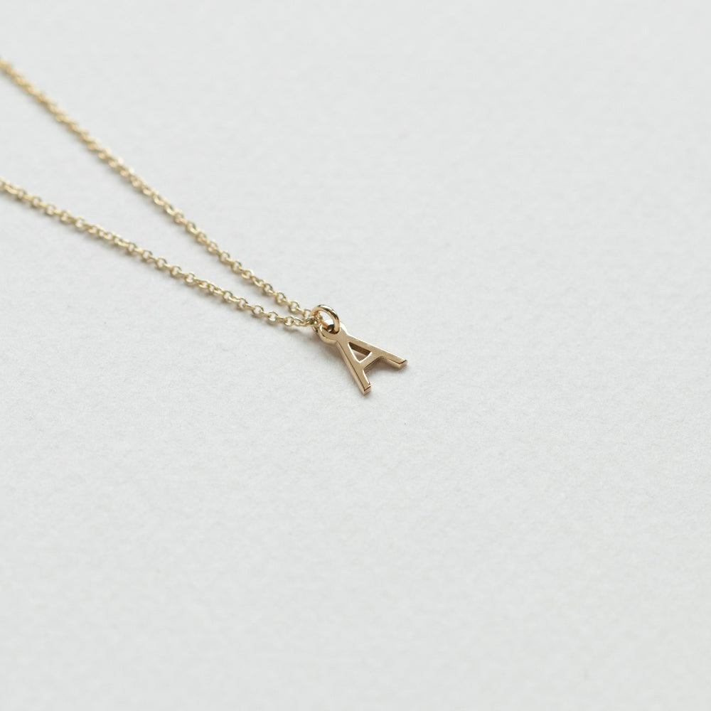 Initial necklace 14Κ yellow gold