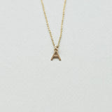 Initial necklace 14Κ yellow gold