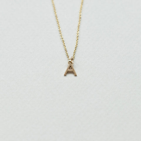 Initial necklace 14Κ yellow gold