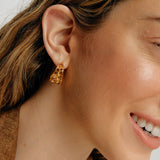 Coquilles slice hoops gold