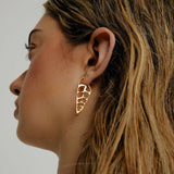 Coquilles slice earrings gold