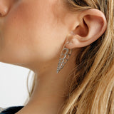 Coquilles slice earrings silver