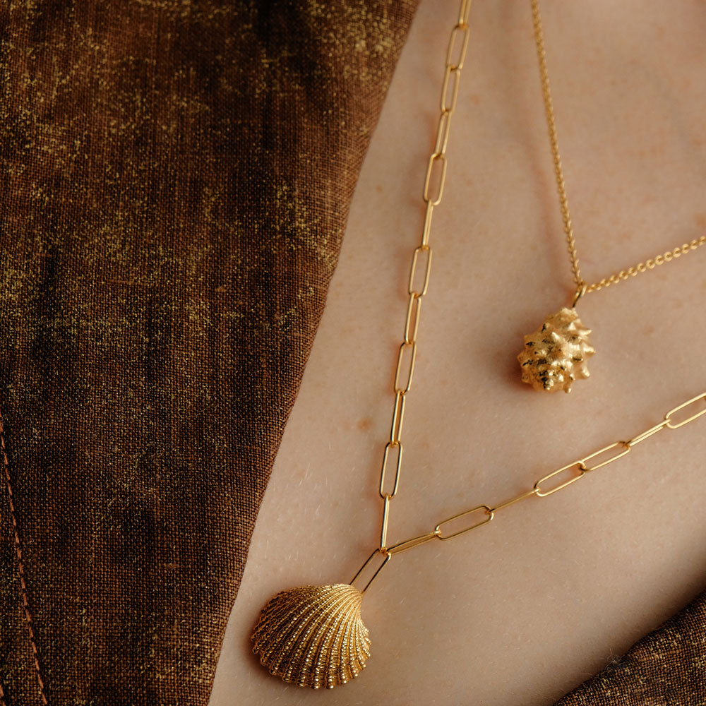 Coquilles ris necklace gold