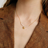 Coquilles jouet pearl necklace gold