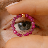 Terrestrial ruby ring gold