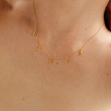 L'eau charm necklace gold