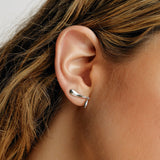 L'eau drops climber earrings silver