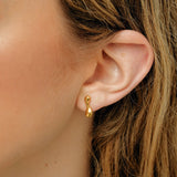 L'eau flow earrings gold