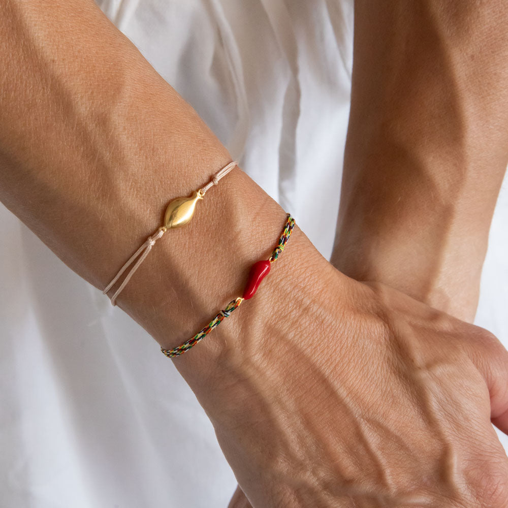 Cornicello bracelet gold