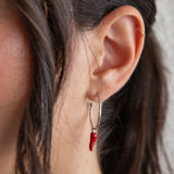 Cornicello earring charm silver