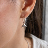 Mermaid earring charm silver