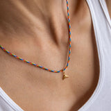 Mermaid  necklace with thread gold