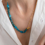 Votsalo apatite necklace gold