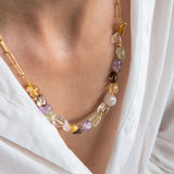 Votsalo quartz gold necklace