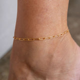 Stevie anklet gold