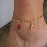 Stevie anklet gold