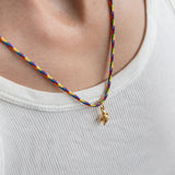 Tartaruga necklace with thread gold