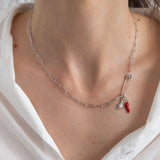 Vibing necklace silver