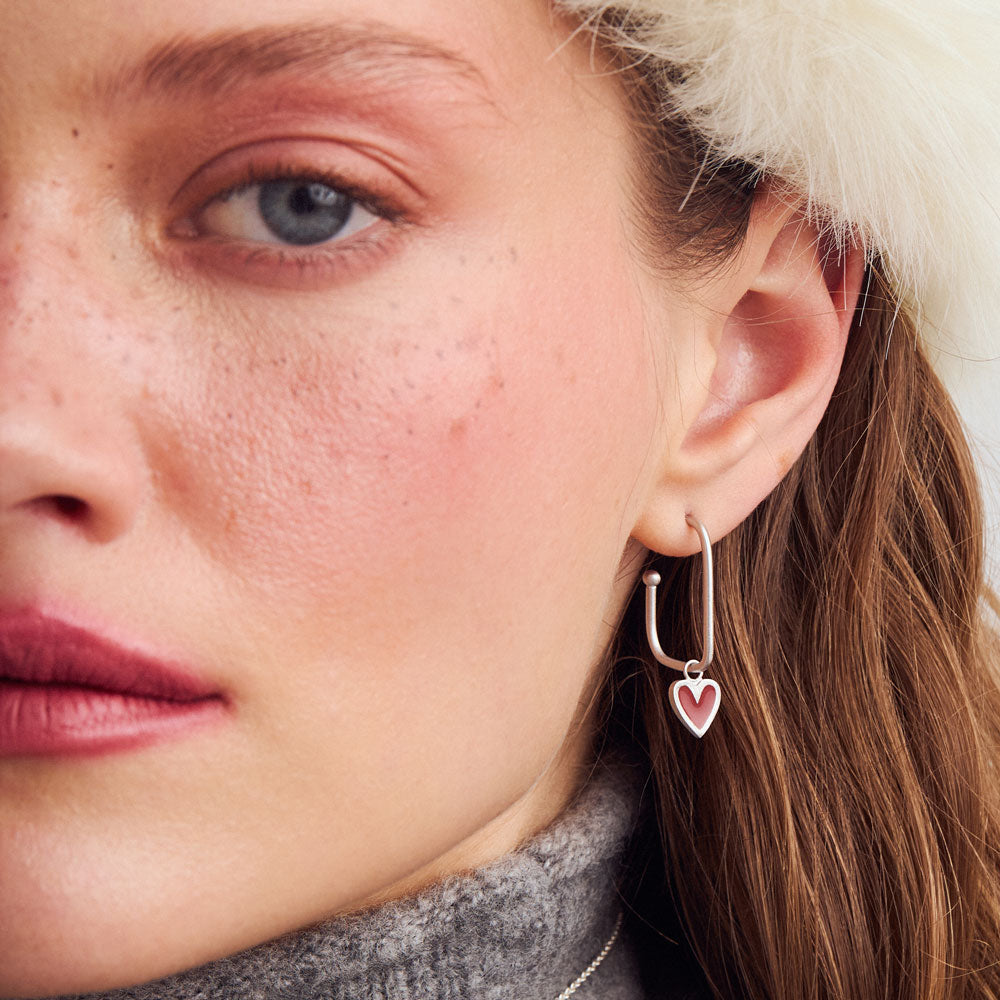 Heartlette earring charm silver