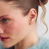 Heartlette stud earrings gold