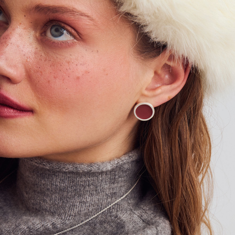 Palette L earrings silver