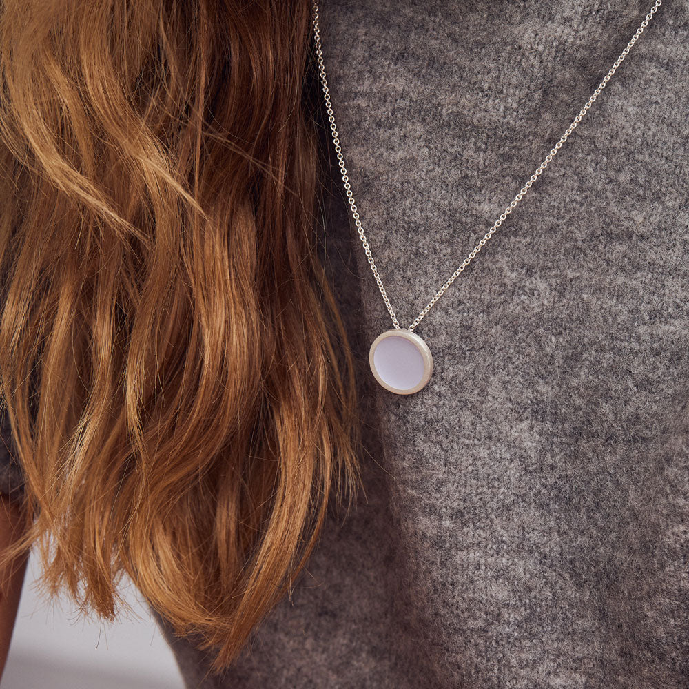 Palette L necklace silver