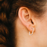 Charming Squares S earrings silver