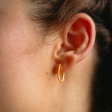 Charming Squares S earrings gold