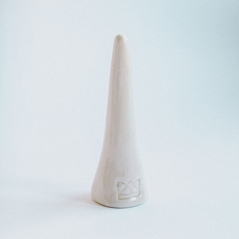 Ceramic ring cone ivory