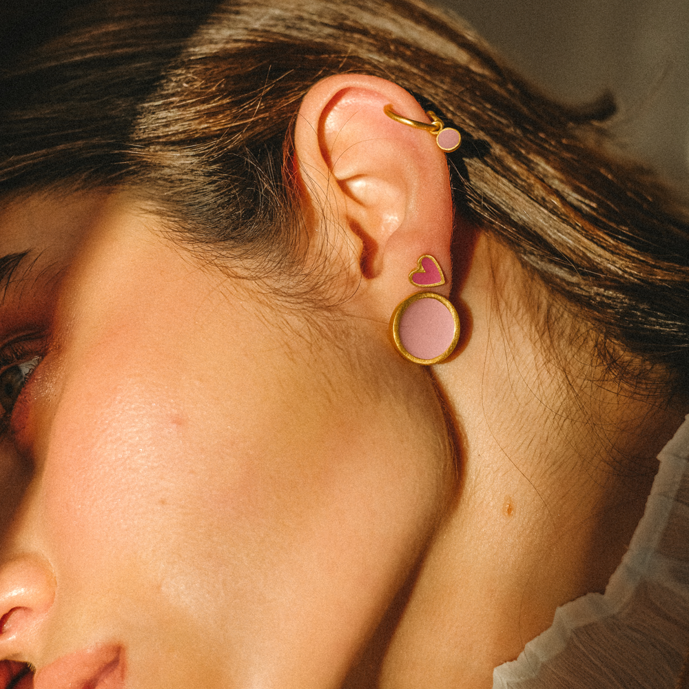 Palette L earrings gold