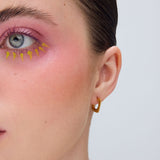 Camping earrings gold