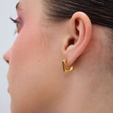Camping earrings gold