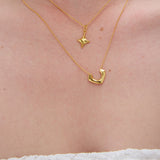 Camping necklace gold