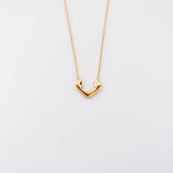 Camping necklace gold