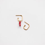 Cornicello earring charm gold