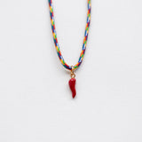 Cornicello necklace with thread gold